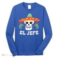 El Jefe Mexican Skull Day Of The Dead Long Sleeve Shirt thumb 0