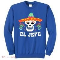 El Jefe Mexican Skull Day Of The Dead Sweatshirt thumb 0