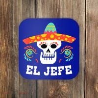 El Jefe Mexican Skull Day Of The Dead Coaster thumb 0