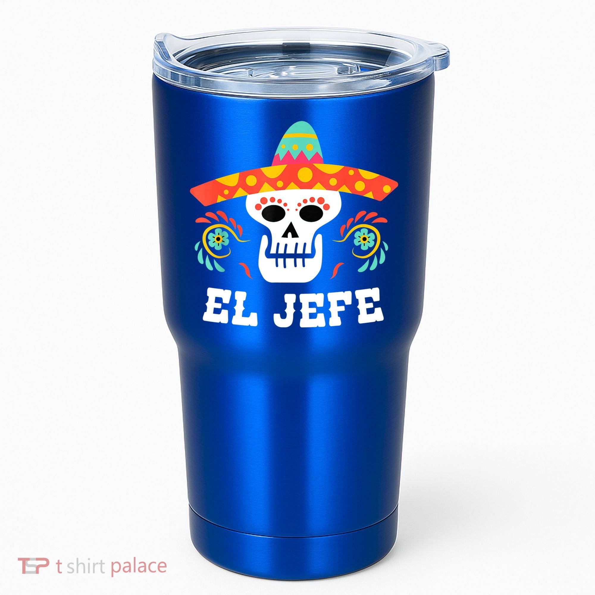 El Jefe Mexican Skull Day Of The Dead Tumbler