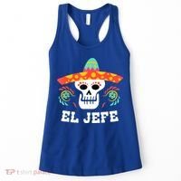 El Jefe Mexican Skull Day Of The Dead Women's Tank Top thumb 0