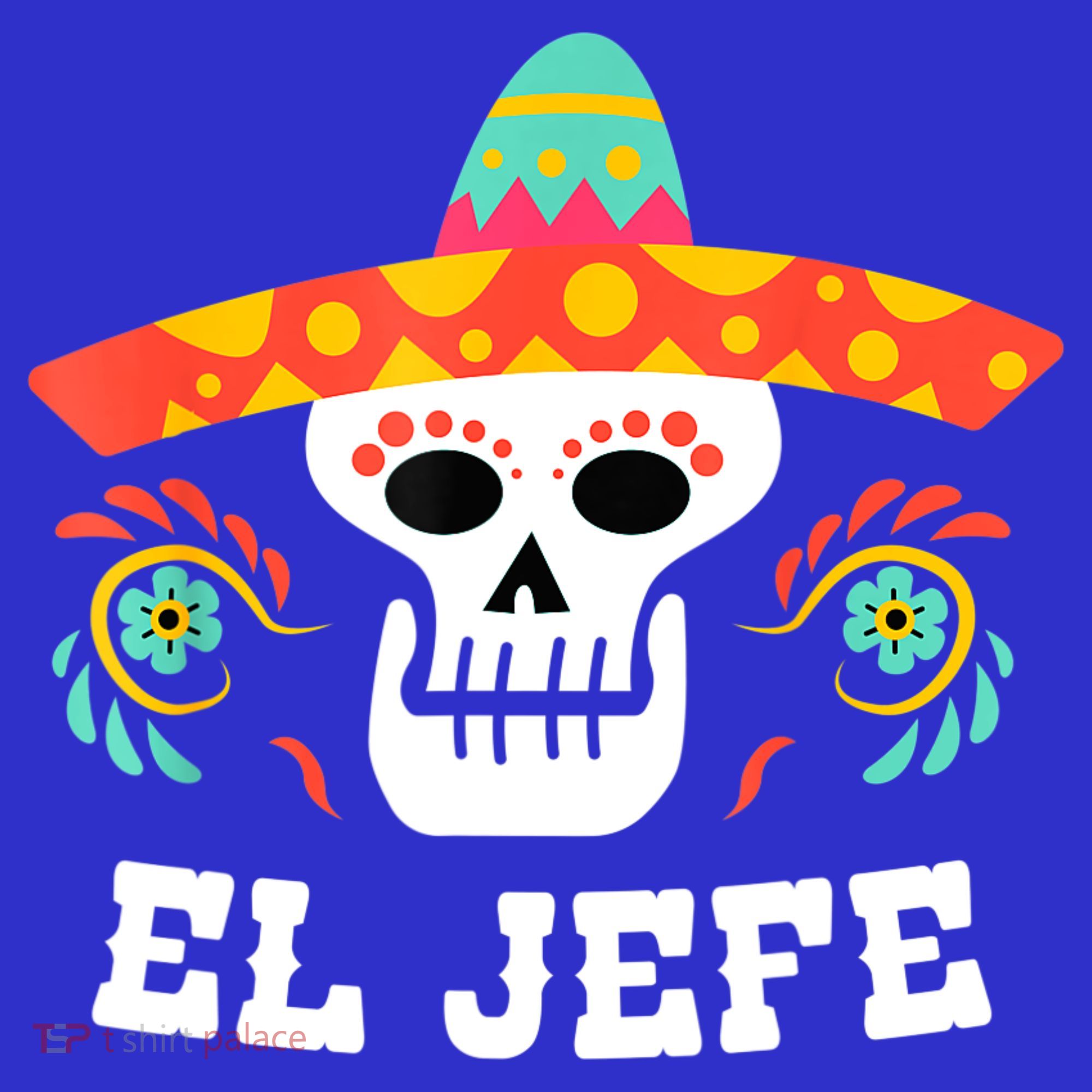 El Jefe Mexican Skull Day Of The Dead Women's Tank Top