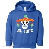 El Jefe Mexican Skull Day Of The Dead Toddler Hoodie thumb 0