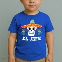 El Jefe Mexican Skull Day Of The Dead Toddler T-Shirt thumb 2