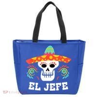 El Jefe Mexican Skull Day Of The Dead Tote Bag thumb 0