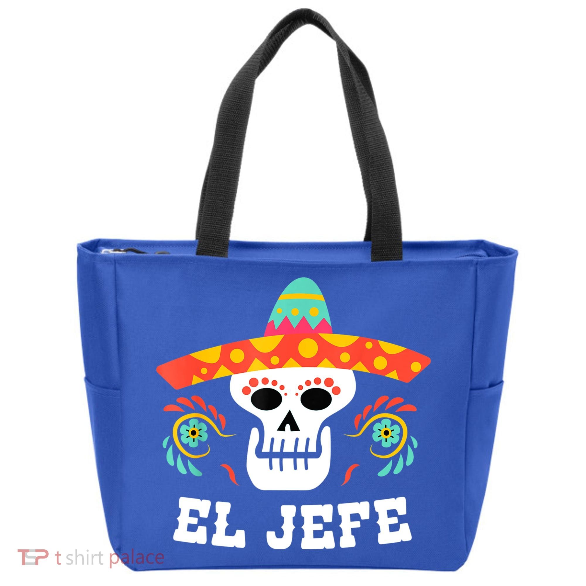 El Jefe Mexican Skull Day Of The Dead Tote Bag