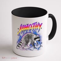 Epic Jimothy Raccoon Lighting Retro Coffee Mug thumb 1
