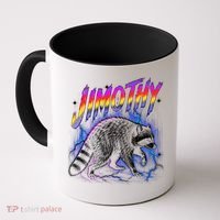 Epic Jimothy Raccoon Lighting Retro Coffee Mug thumb 0