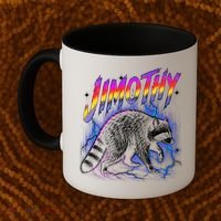 Epic Jimothy Raccoon Lighting Retro Coffee Mug thumb 2