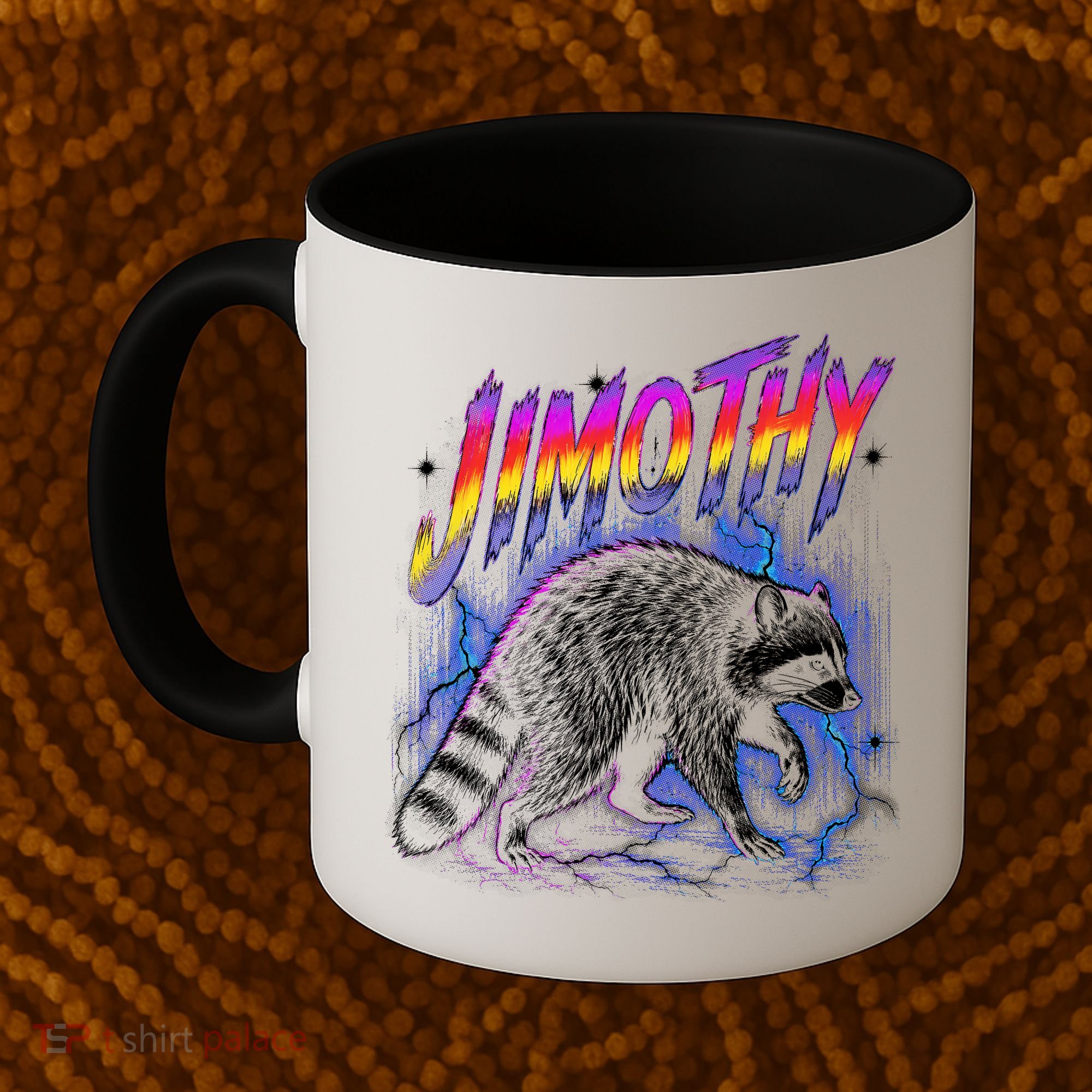 Epic Jimothy Raccoon Lighting Retro Coffee Mug