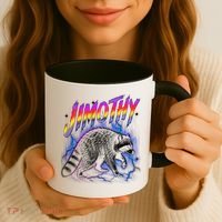 Epic Jimothy Raccoon Lighting Retro Coffee Mug thumb 3