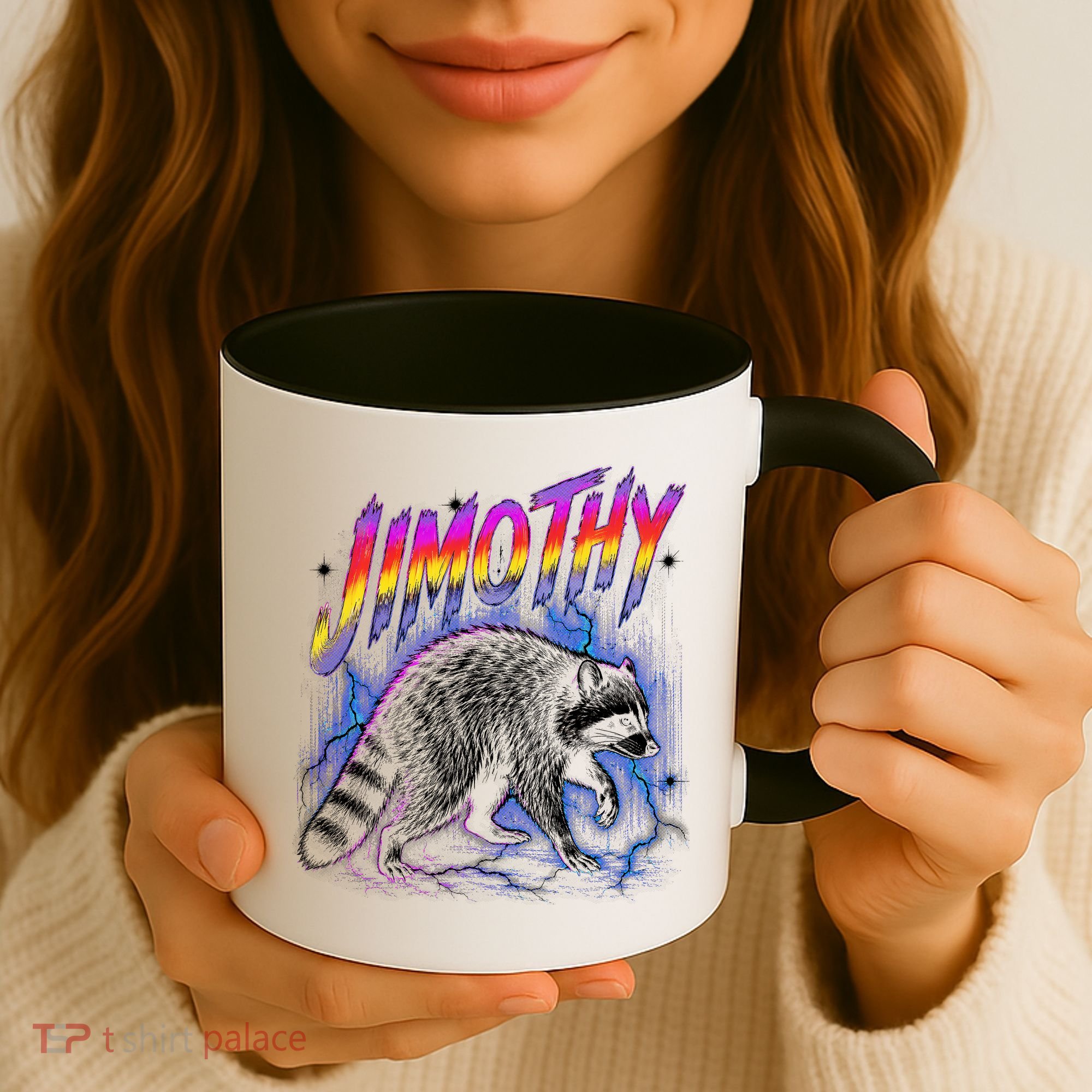 Epic Jimothy Raccoon Lighting Retro Coffee Mug