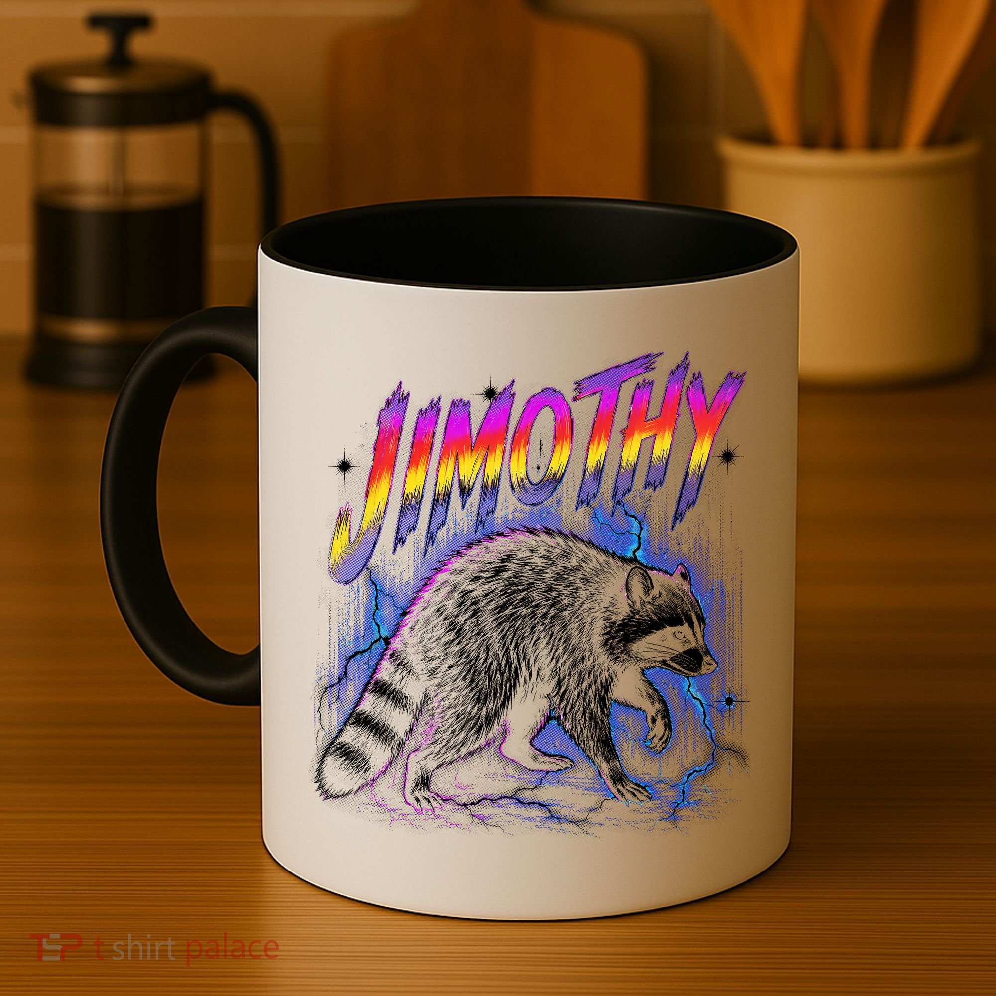 Epic Jimothy Raccoon Lighting Retro Coffee Mug