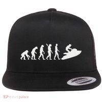 Evolution Jet Ski Flat Bill Trucker Hat thumb 0