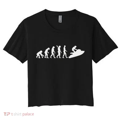 Evolution Jet Ski Women's Crop Top Tee