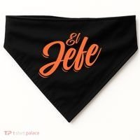 El Jefe Spanish Mexican The Boss USA-Made Doggie Bandana thumb 0