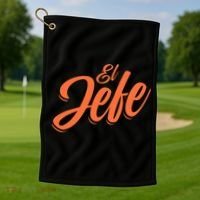El Jefe Spanish Mexican The Boss Golf Towel thumb 1