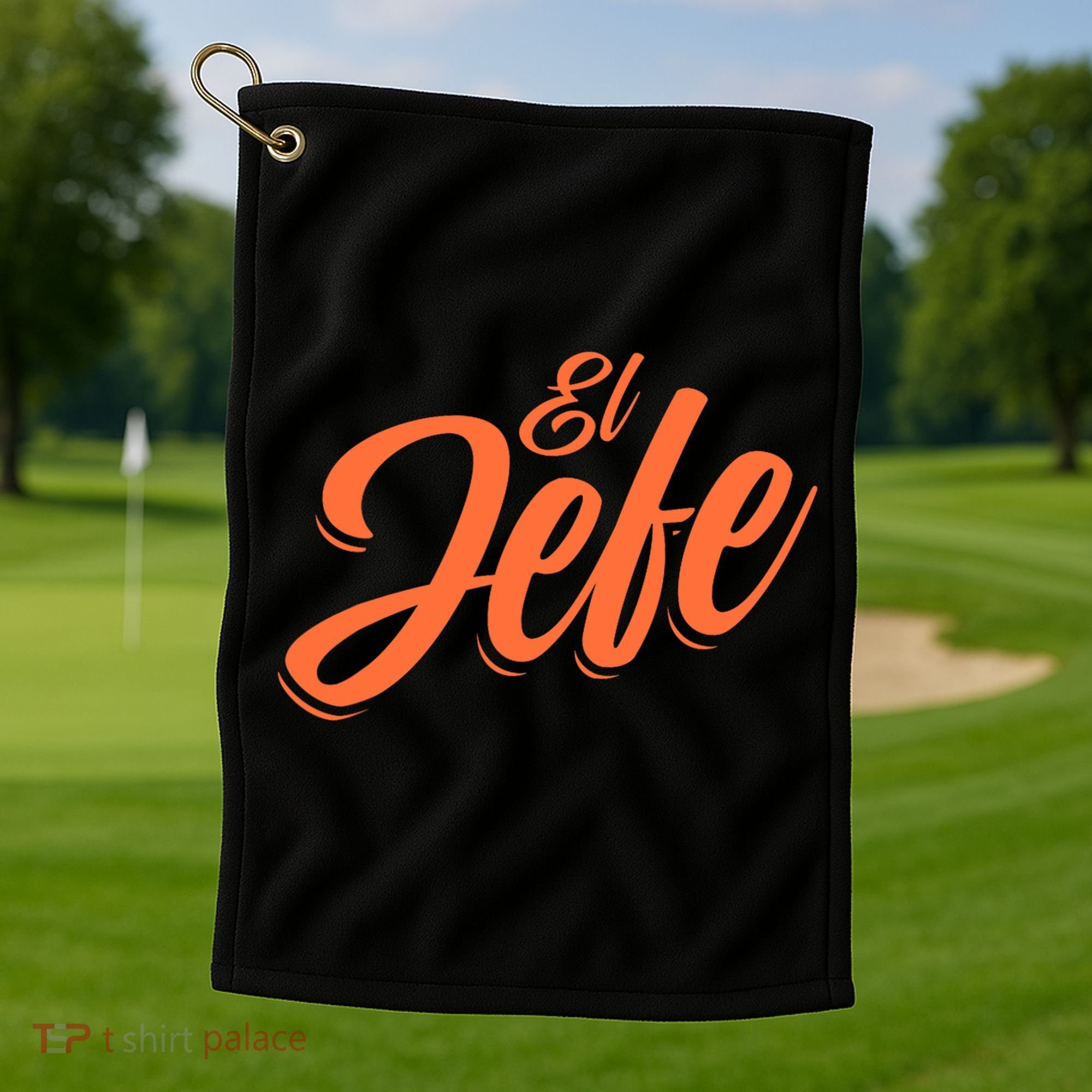 El Jefe Spanish Mexican The Boss Golf Towel