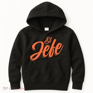 El Jefe Spanish Mexican The Boss Kids Hoodie