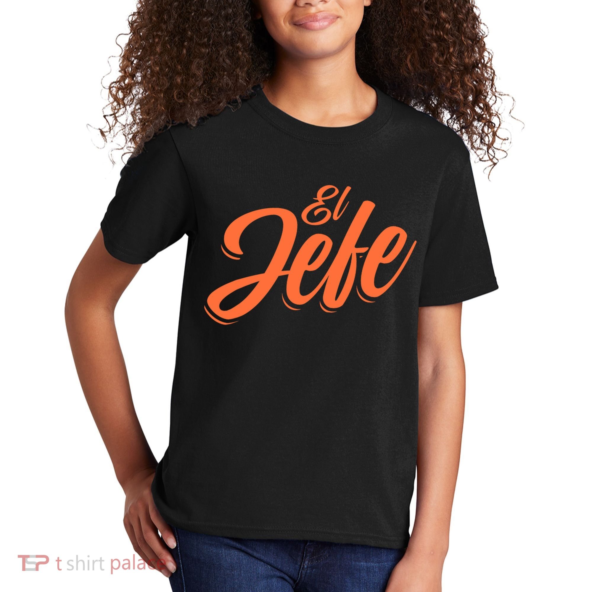 El Jefe Spanish Mexican The Boss Kids T-Shirt