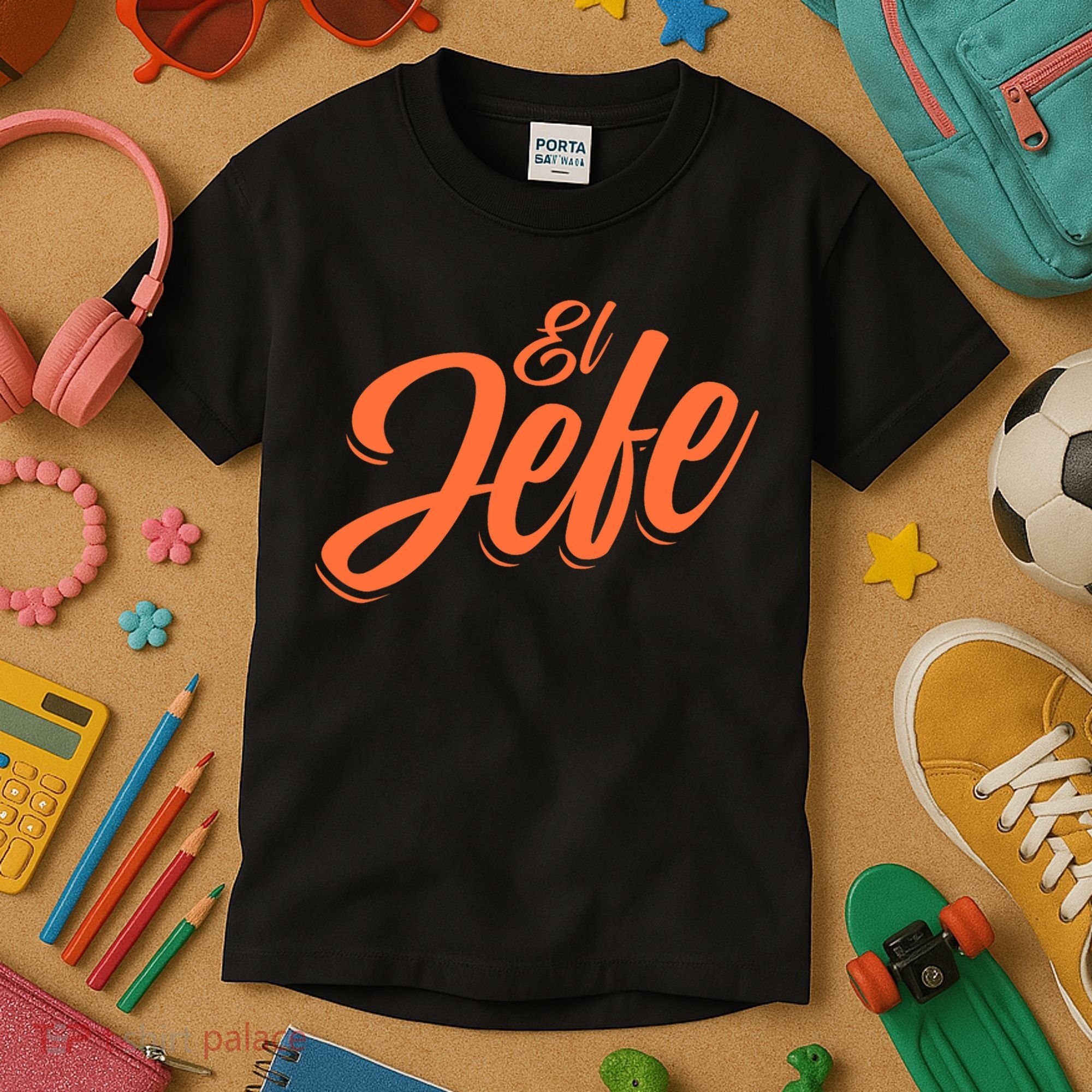 El Jefe Spanish Mexican The Boss Kids T-Shirt