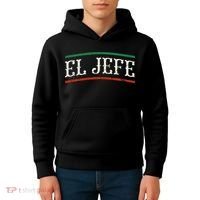 El Jefe Spanish Kids Hoodie thumb 4