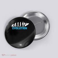 Evolution Jet Ski Funny Water Sport Boating Gift Button thumb 0