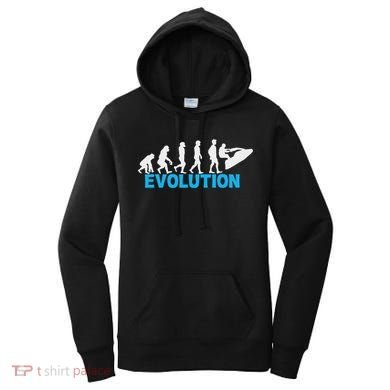 Evolution Jet Ski Funny Water Sport Boating Gift Women's Hoodie