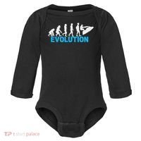 Evolution Jet Ski Funny Water Sport Boating Gift Baby Long Sleeve Bodysuit thumb 0