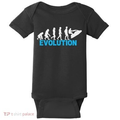 Evolution Jet Ski Funny Water Sport Boating Gift Baby Bodysuit