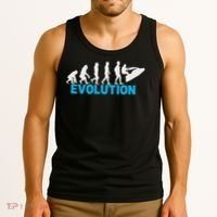 Evolution Jet Ski Funny Water Sport Boating Gift Tank Top thumb 3