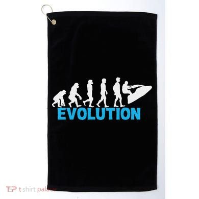Evolution Jet Ski Funny Water Sport Boating Gift Golf Towel