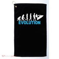 Evolution Jet Ski Funny Water Sport Boating Gift Golf Towel thumb 0
