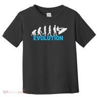 Evolution Jet Ski Funny Water Sport Boating Gift Toddler T-Shirt thumb 0