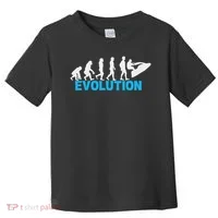 Evolution Jet Ski Funny Water Sport Boating Gift Toddler T-Shirt thumb 0
