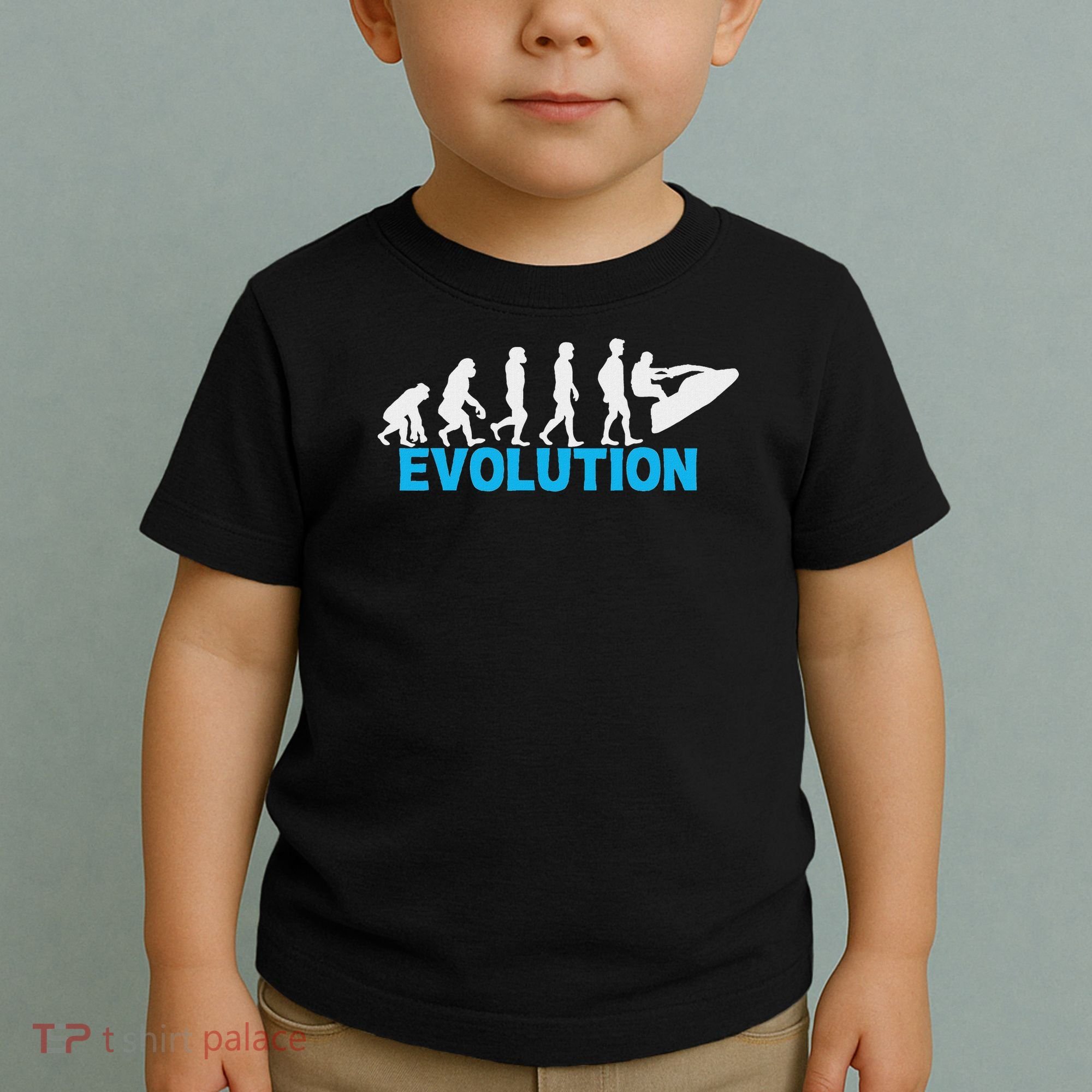 Evolution Jet Ski Funny Water Sport Boating Gift Toddler T-Shirt