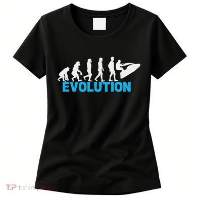 Evolution Jet Ski Funny Water Sport Boating Gift Women's T-Shirt