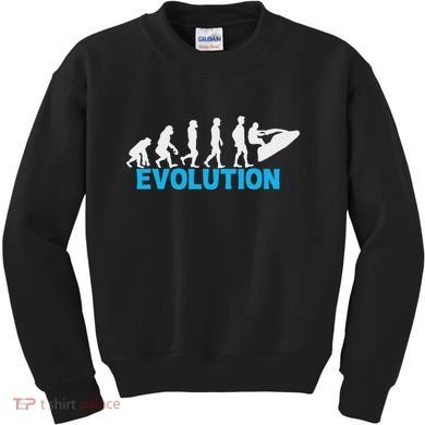 Evolution Jet Ski Funny Water Sport Boating Gift Kids Sweatshirt