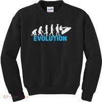 Evolution Jet Ski Funny Water Sport Boating Gift Kids Sweatshirt thumb 0