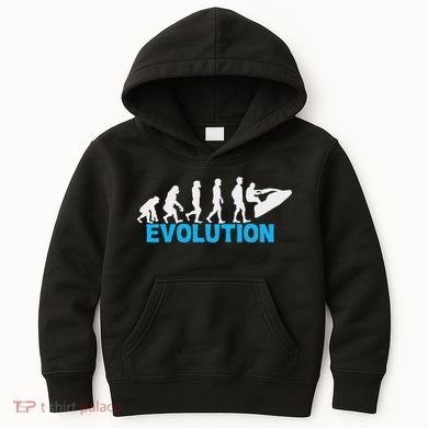 Evolution Jet Ski Funny Water Sport Boating Gift Kids Hoodie