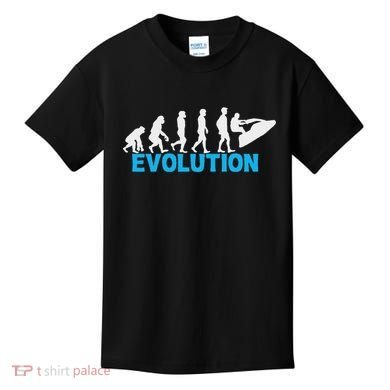 Evolution Jet Ski Funny Water Sport Boating Gift Kids T-Shirt