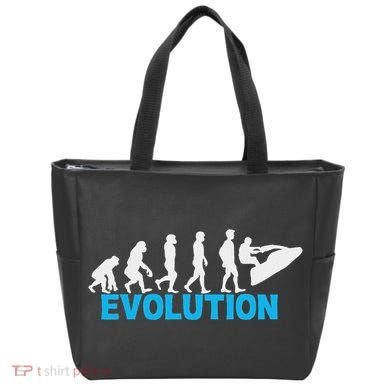 Evolution Jet Ski Funny Water Sport Boating Gift Tote Bag
