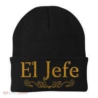 El Jefe The Boss In Spanish Funny Mexican Boss Gift Beanie thumb 0