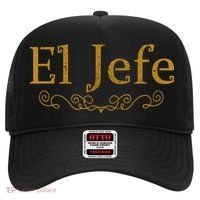 El Jefe The Boss In Spanish Funny Mexican Boss Gift Hat thumb 0