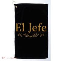 El Jefe The Boss In Spanish Funny Mexican Boss Gift Golf Towel thumb 0