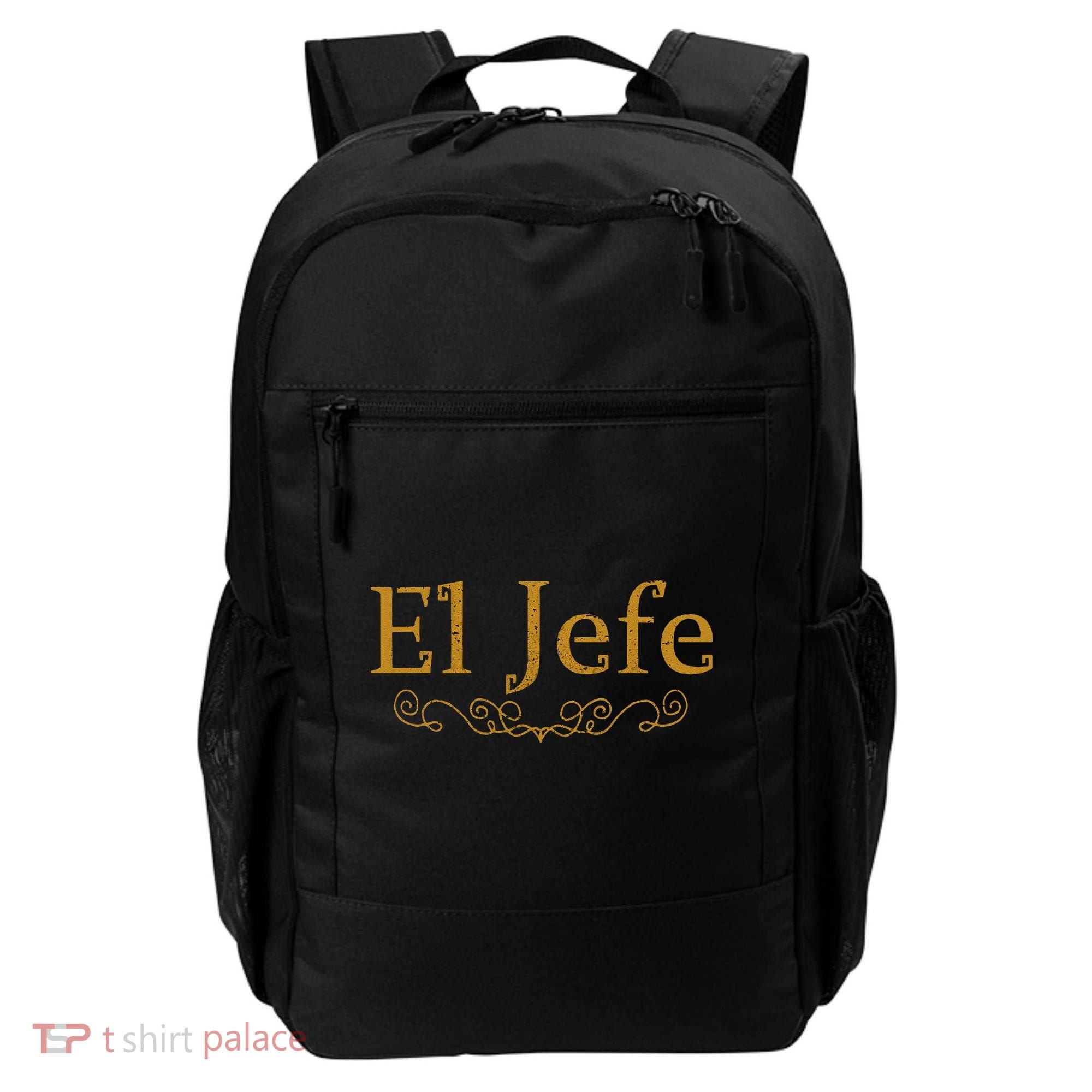 El Jefe The Boss In Spanish Funny Mexican Boss Gift Backpack