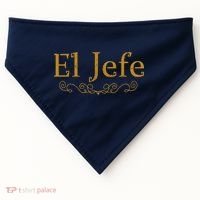 El Jefe The Boss In Spanish Funny Mexican Boss Gift USA-Made Doggie Bandana thumb 0