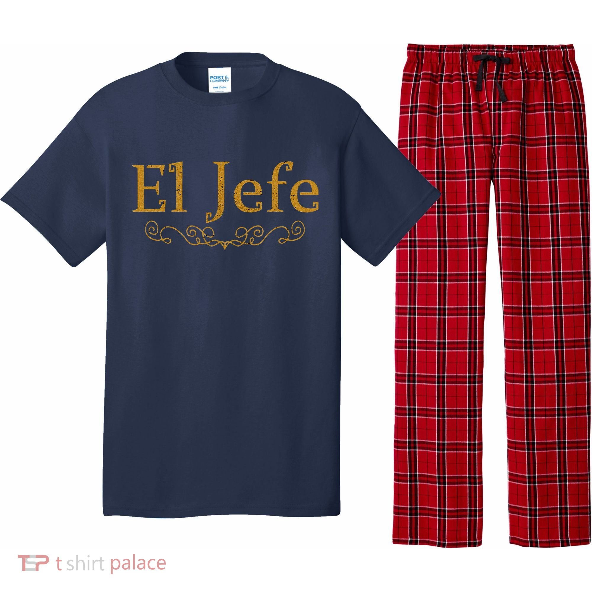 El Jefe The Boss In Spanish Funny Mexican Boss Gift Pajama Set