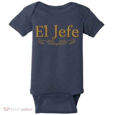 El Jefe The Boss In Spanish Funny Mexican Boss Gift Baby Bodysuit