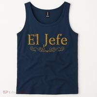 El Jefe The Boss In Spanish Funny Mexican Boss Gift Tank Top thumb 2